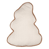 Perna Craciun Bradut poliester alb maro 33x40x4 cm