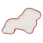 Perna Craciun Catelus poliester multicolor 45x25x4 cm