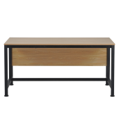 Birou metal negru mdf laminat stejar Kilis 120x80x72 cm