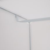 Dulap modular pentru camera copii metal plastic alb maro Kirby 75x37x147 cm