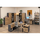 Dulap DTD grafit stejar artisan Klaudius 70x40x120 cm