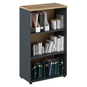 Biblioteca HDF grafit stejar artisan Klaudius 70x40x120 cm