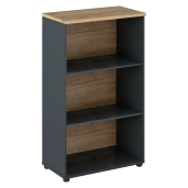 Biblioteca HDF grafit stejar artisan Klaudius 70x40x120 cm