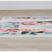 Covor textil model trandafiri Sonil 80x150 cm