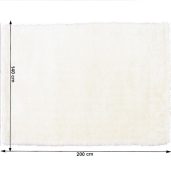 Covor textil alb Amida 140x200 cm