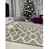 Covor textil gri fildes Covor 57x90 cm