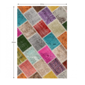 Covor textil multicolor Adriel 160x230 cm