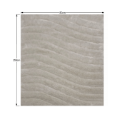 Covor textil alb gri Selma 80x150 cm