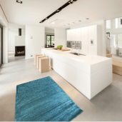 Covor textil turcoaz Aruna 80x150 cm