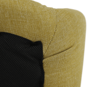 Fotoliu rotativ tapiterie textil verde fistic Komodo 67x72x97 cm 
