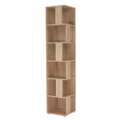 Raft de colt din mdf stejar sonoma Korind 38x38x186.2 cm 