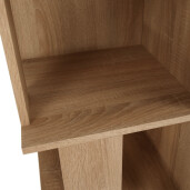 Raft de colt din mdf stejar sonoma Korind 38x38x186.2 cm 