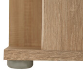 Raft de colt din mdf stejar sonoma Korind 38x38x186.2 cm 