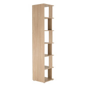 Raft de colt din mdf stejar sonoma Korind 38x38x186.2 cm 