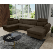 Coltar extensibil maro dreapta Korio 355x200/175x103 cm