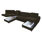Coltar extensibil maro dreapta Korio 355x200/175x103 cm