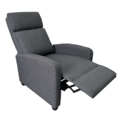 Fotoliu de relaxare gri Kreso 67x73x99.5 cm
