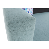Fotoliu extensibil tapiterie textil menta gri stanga Bella 150x85x70 cm