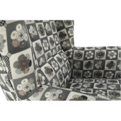 Fotoliu tapiterie textil patchwork Charlot 86x72x105 cm