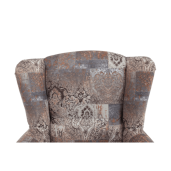 Fotoliu tapiterie textil maro Charllot 86x72x105 cm
