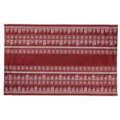 Fata masa Craciun poliester rosu alb 140x220 cm