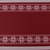 Fata masa Craciun poliester rosu alb 140x220 cm