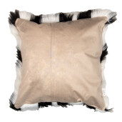 Fata perna decorativa blana alba neagra 45x45 cm