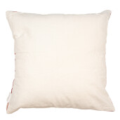 Set 2 fete perne Craciun textil alb rosu 45x45 cm