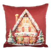 Fata perna Craciun multicolora textil 45x45 cm