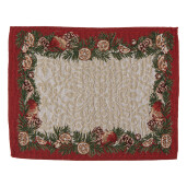 Set 6 suporturi farfurii Craciun poliester multicolor II (6) 33x45 cm