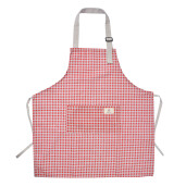 Sort bucatarie textil rosu bej 65x70 cm
