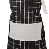 Sort bucatarie poliester negru bej LKI 69x68 cm