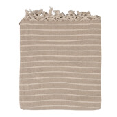 Patura bumbac bej maro 125x150 cm