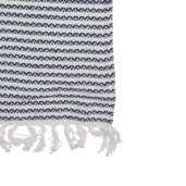 Patura bumbac bej albastru 125x150 cm