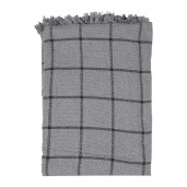 Patura bumbac gri negru 125x150 cm