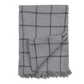 Patura bumbac gri negru 125x150 cm
