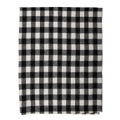 Patura textil negru alb 130x170 cm