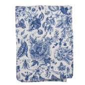Patura textil albastru alb 130x170 cm
