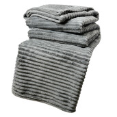 Patura textil gri 180x200 cm