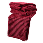 Patura textil rosu 180x200 cm