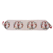 Traversa masa Craciun Spargatorul de Nuci poliester multicolor 33x180 cm