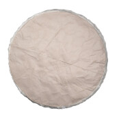 Covor blana artificiala alba gri 100x3 cm