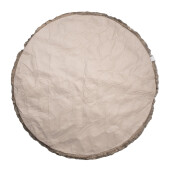Covor blana artificiala maro neagra 100x3 cm