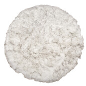 Covor blana artificiala gri alb 100x3 cm