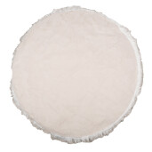 Covor blana artificiala gri alb 100x3 cm