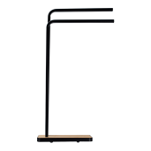 Suport prosoape metal neagru bambus Labav 19.8x41.7x76.5 cm