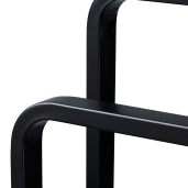 Suport prosoape metal neagru bambus Labav 19.8x41.7x76.5 cm
