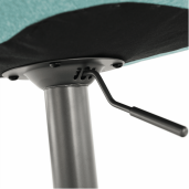 Scaun de bar mentol negru Lahela 44x50x112 cm 
