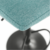 Scaun de bar mentol negru Lahela 44x50x112 cm 