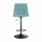 Scaun de bar mentol negru Lahela 44x50x112 cm 